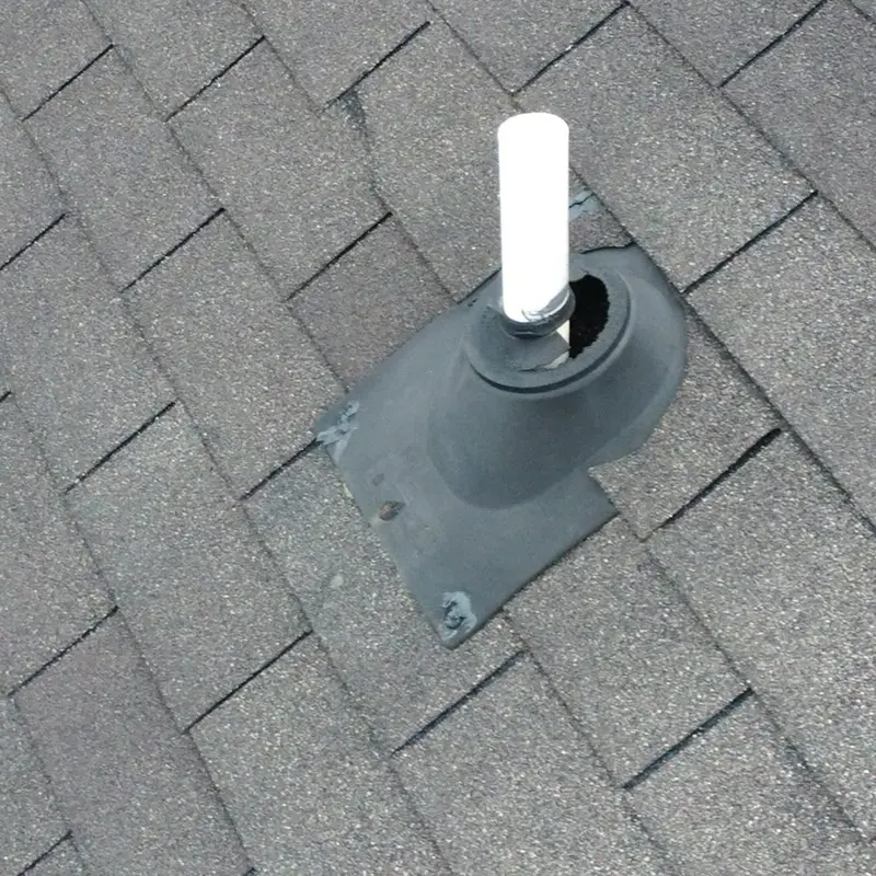 Roof damage causing water to leak into attic